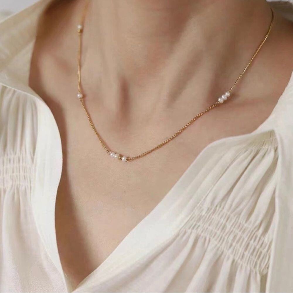 18K Gold Plated Freshwater Pearl Necklace